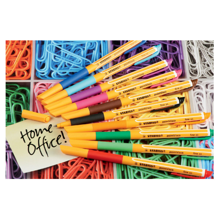 Rollerpen STABILO PointVisco 1099/41 fijn blauw