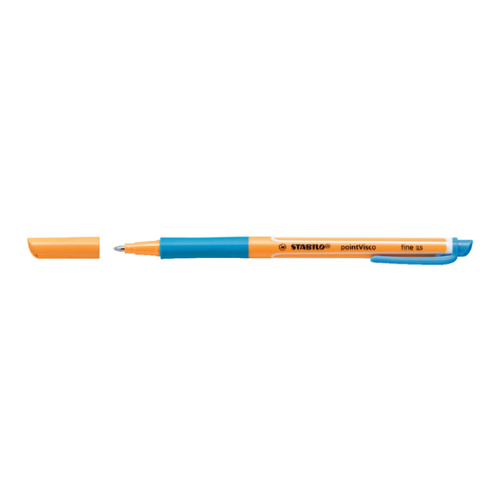 Rollerpen STABILO PointVisco 1099/51 fijn azuurblauw