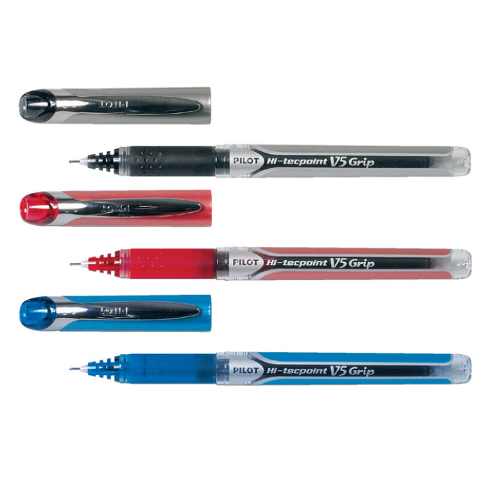 Rollerpen PILOT Hi-Tecpoint Grip V5 fijn zwart