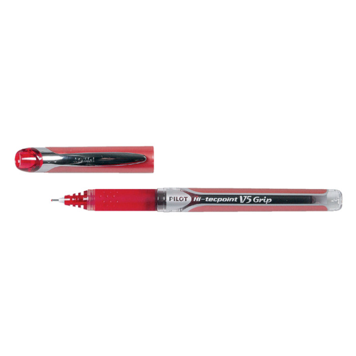 Rollerpen PILOT Hi-Tecpoint V5 Grip fijn rood