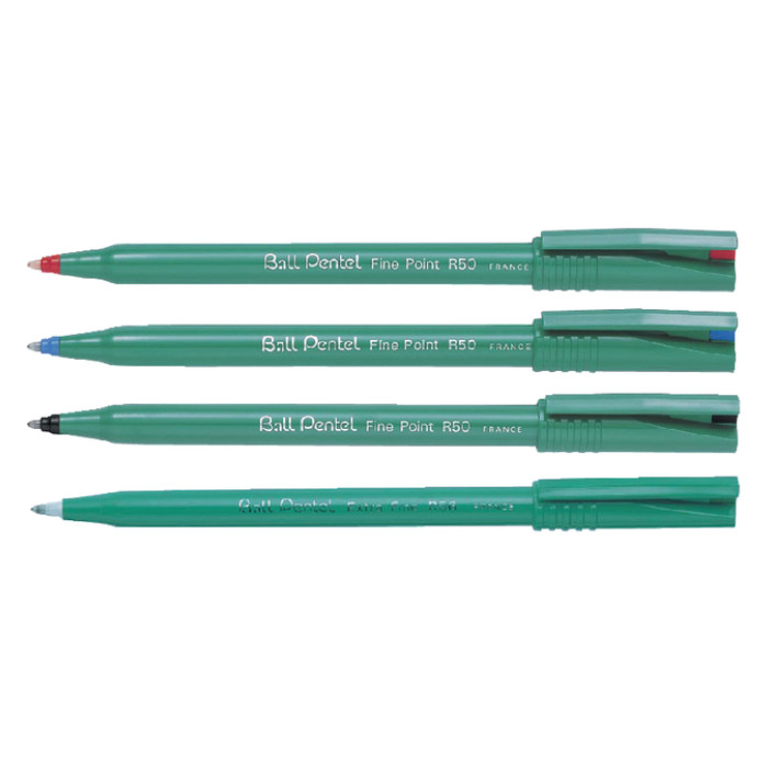 Rollerpen Pentel R50 medium blauw