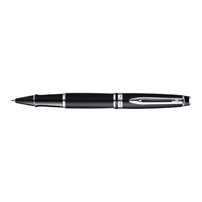 Rollerpen Waterman Expert black lacquer CT fijn