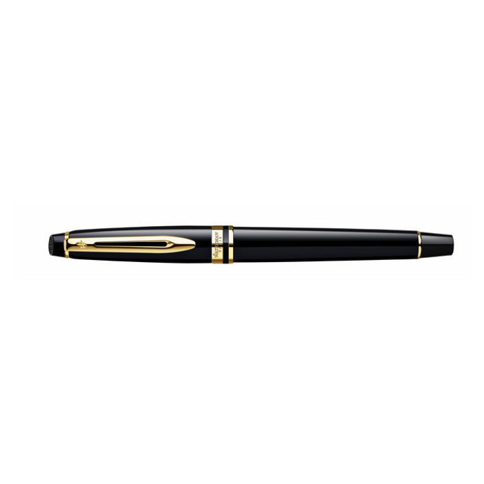 Rollerpen Waterman Expert black lacquer GT fijn