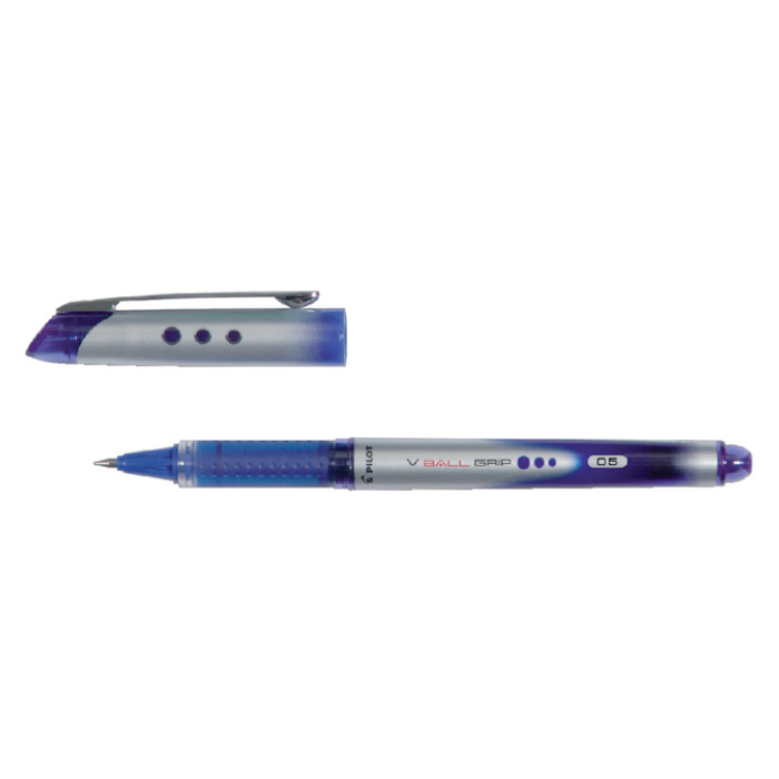 Rollerpen PILOT V-Ball Grip fijn blauw