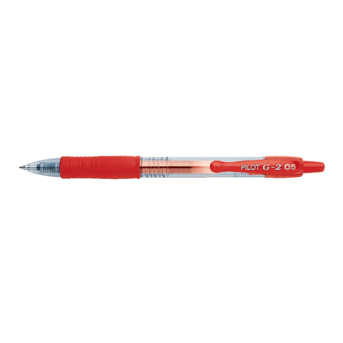 Gelschrijver PILOT G-2 fijn rood