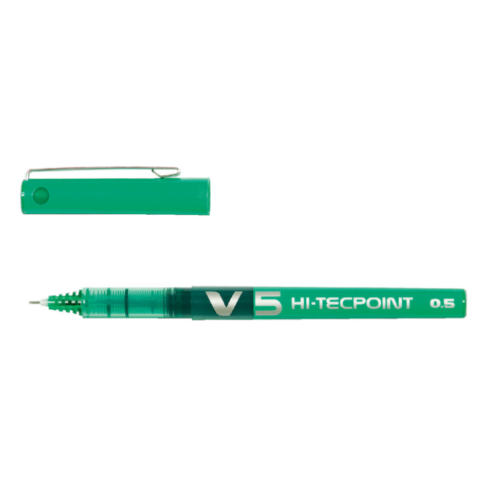 Rollerpen PILOT Hi-Tecpoint V5 fijn groen