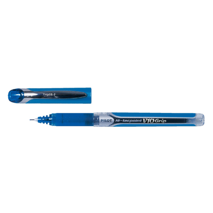 Rollerpen PILOT Hi-Tecpoint Grip V10 breed blauw