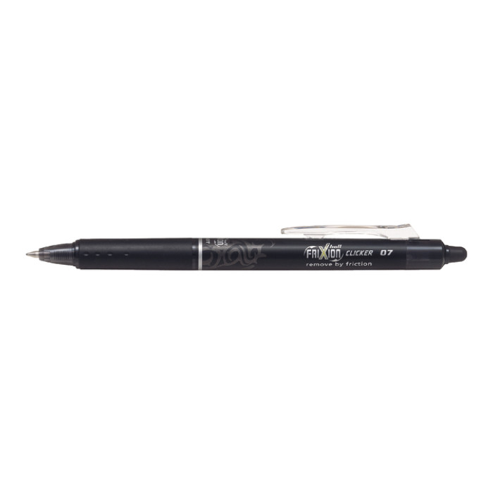 Rollerpen PILOT friXion clicker medium zwart