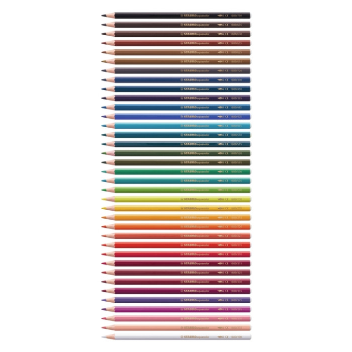 Kleurpotloden STABILO 1624 aquacolor Arty assorti etui à 12 stuks