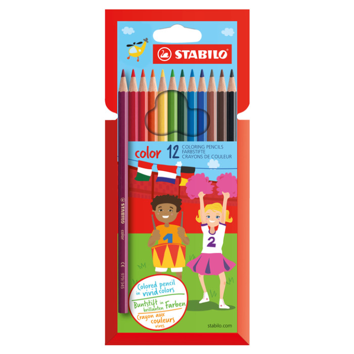 Kleurpotloden STABILO 979 color assorti kartonnen etui à 12 stuks