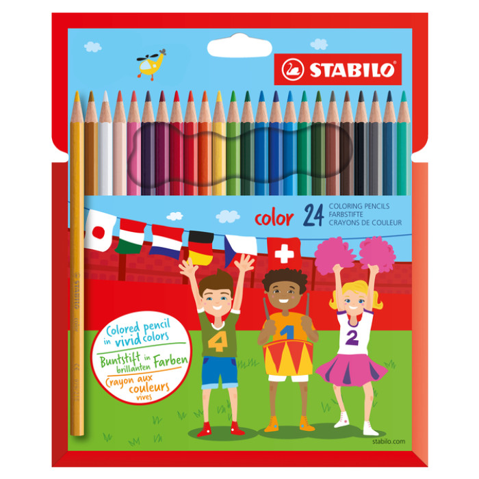 Kleurpotloden STABILO 979 color assorti kartonnen etui à 24 stuks