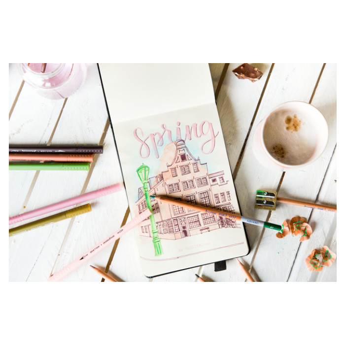 Kleurpotloden Bruynzeel 8835 Design aquarel 24stuks assorti