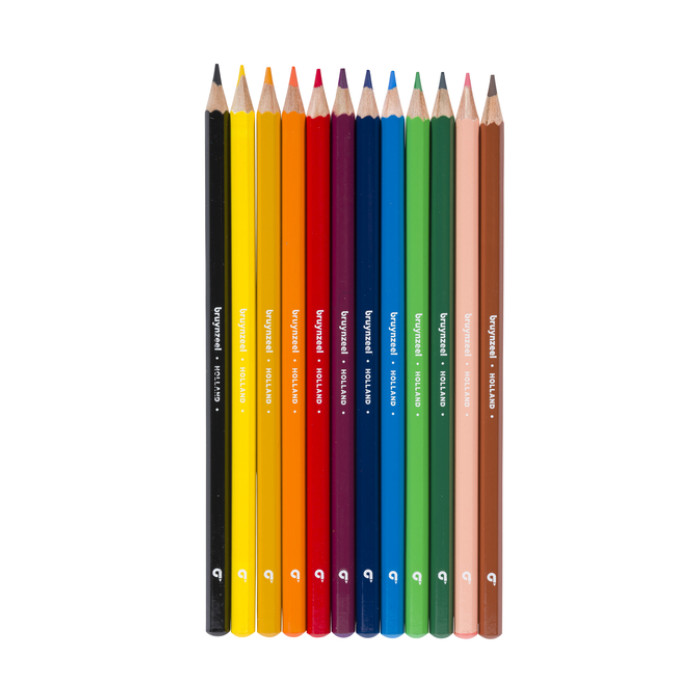 Kleurpotlood Bruynzeel Kids blister à 12 stuks assorti