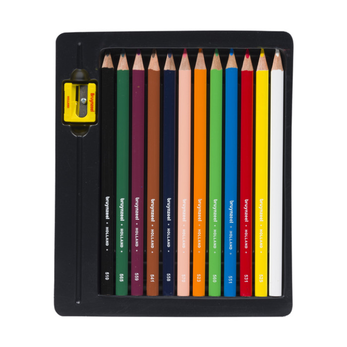 Kleurpotloden Bruynzeel Kids Triple blister à 12 stuks assorti