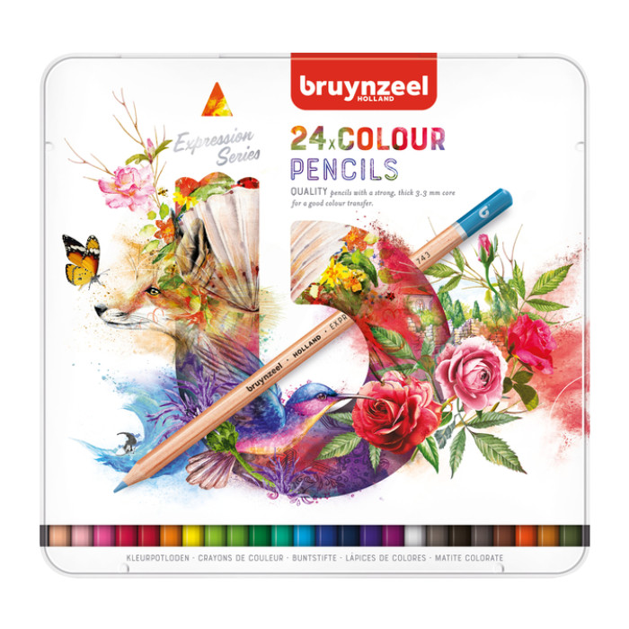 Kleurpotloden Bruynzeel Expression colour blik à 24 stuks