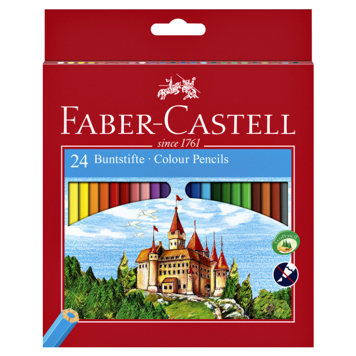 Kleurpotloden Faber-Castell assorti set à 24 stuks