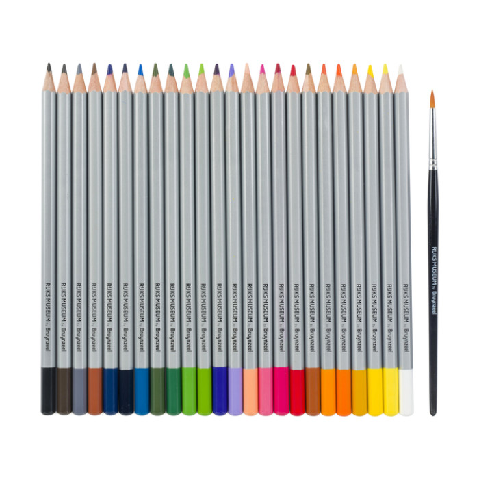 Kleurpotloden Bruynzeel aquarel  Van Gogh blik à 24 stuks assorti
