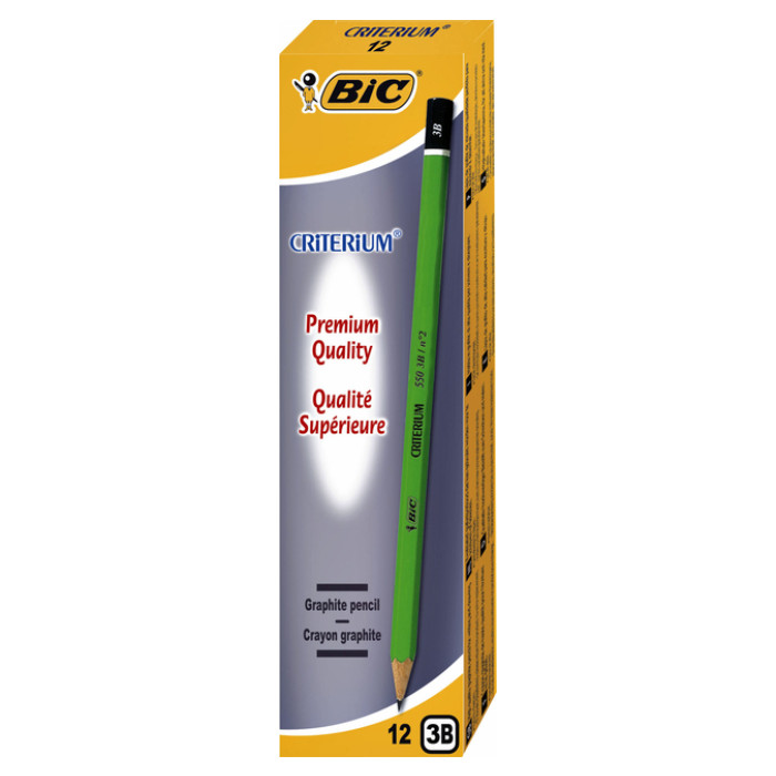 Potlood Bic Criterium 550 zeshoekig 3B