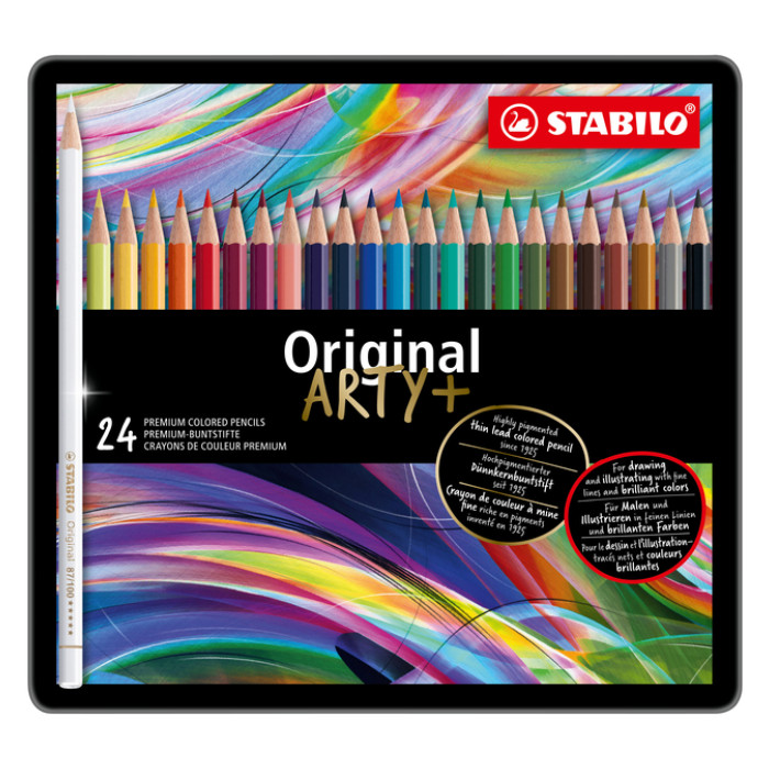Kleurpotloden STABILO 8774 Original Arty assorti blik à 24 stuks