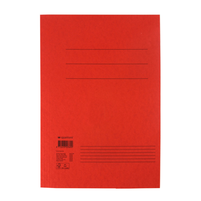 Dossiermap Quantore folio 300gr rood