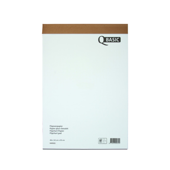 Flipoverpapier Qbasic 65x95cm 20vel opgerold