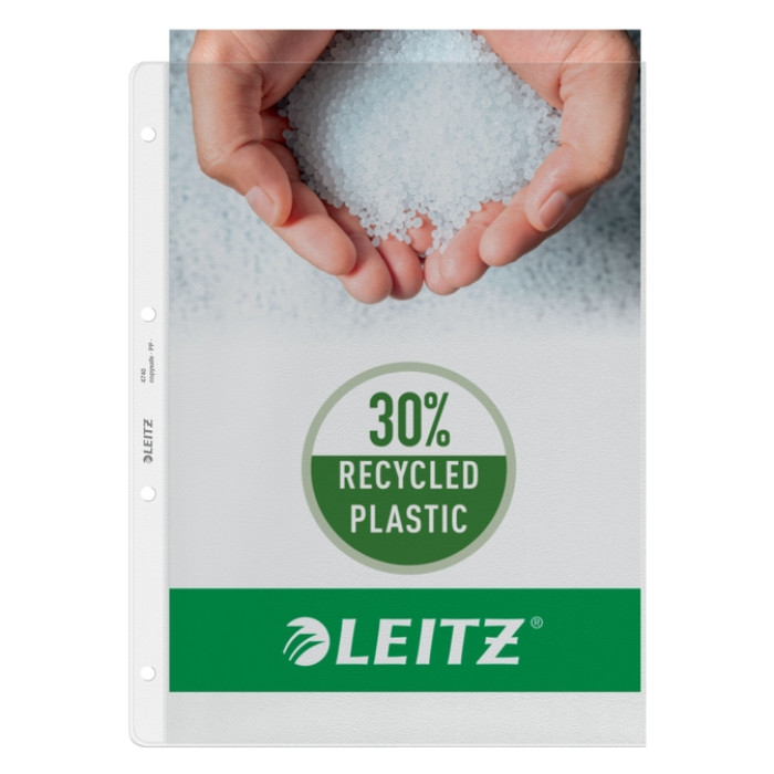 Showtas Leitz Premium copy safe 0.12mm 4-gaats PP A4 transparant 100 stuks