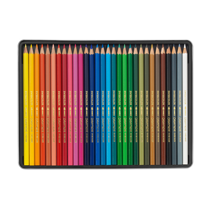 Kleurpotloden Caran d'Ache Swisscolor aquarel 30 stuks assorti