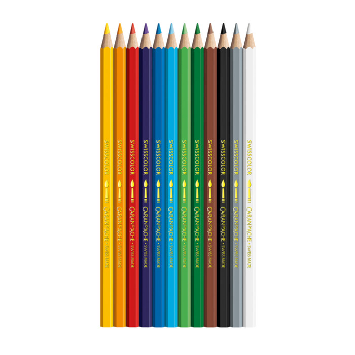 Kleurpotloden Caran D'ache aquarel doos à 12 stuks