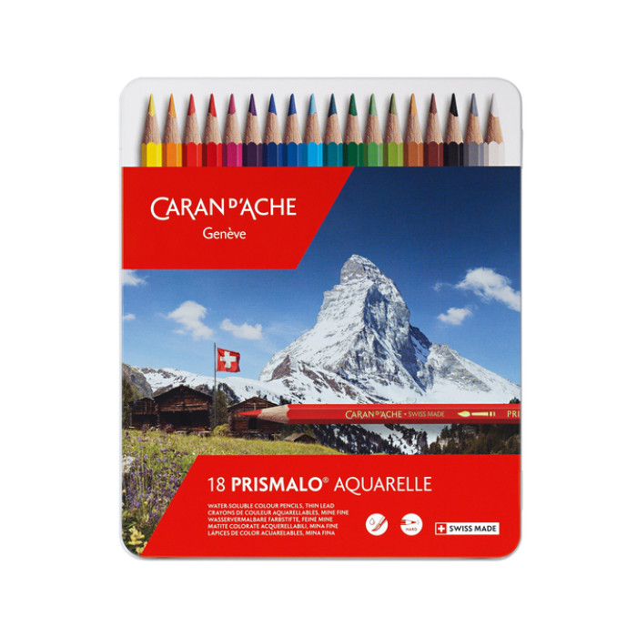 Kleurpotloden Caran d'Ache Prismalo 18 stuks assorti