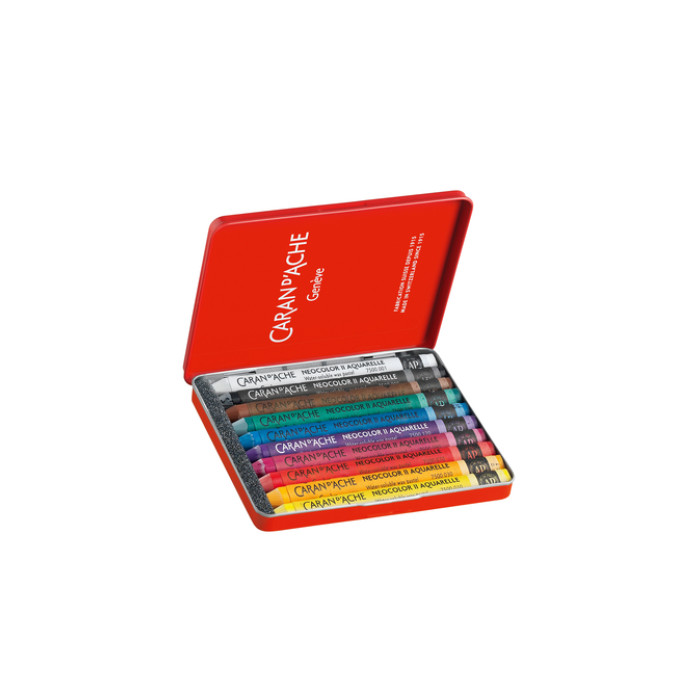 Waskrijt Caran d'Ache neocolor-II 10 stuks assorti