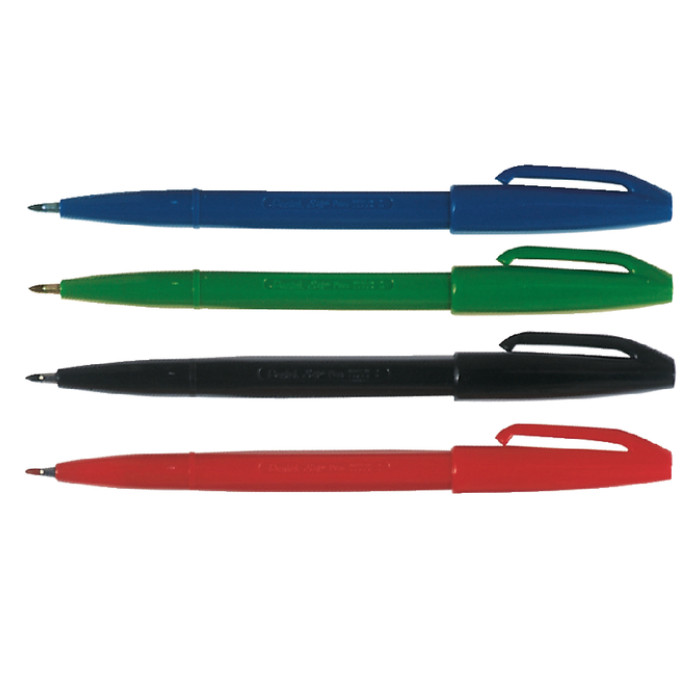 Fineliner Pentel Signpen S520 medium zwart