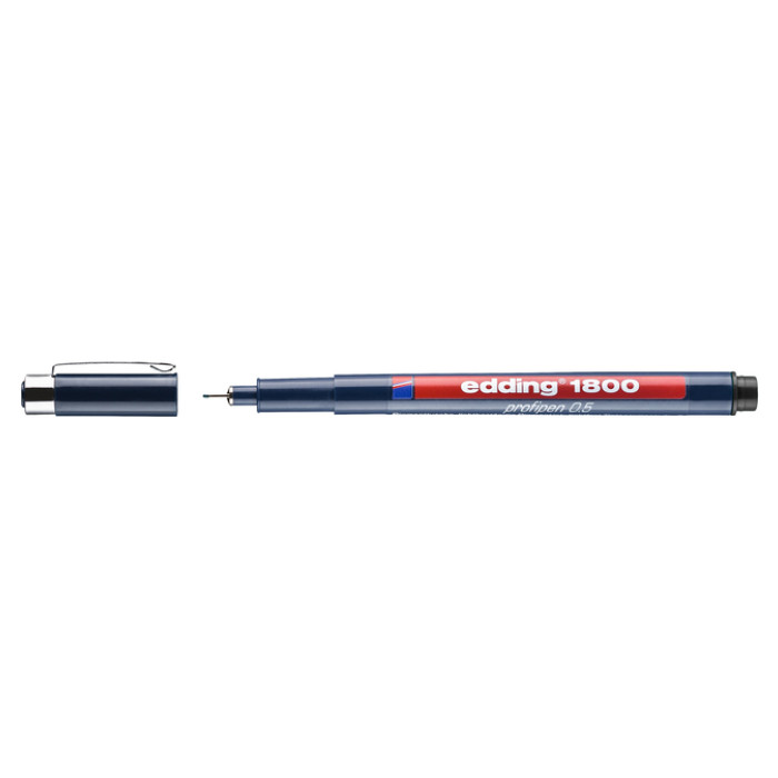 Fineliner edding 1800 0.5mm zwart