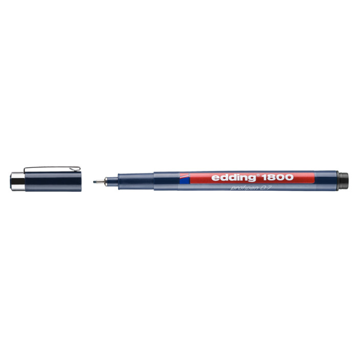 Fineliner edding 1800 0.7mm zwart