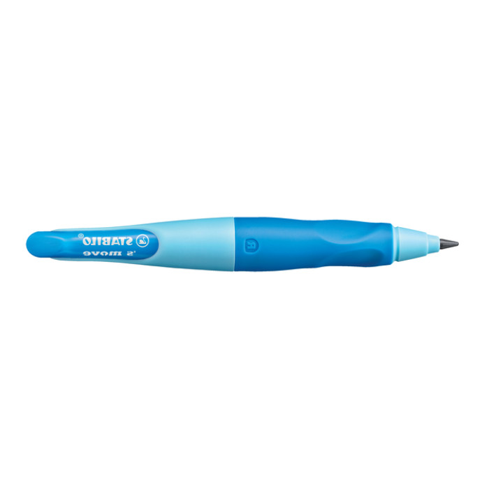 Vulpotlood STABILO Easyergo HB 3.15mm links blauw/donkerblauw incl puntenslijper blister à 1 stuk