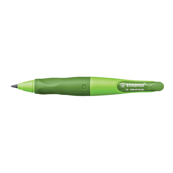 Vulpotlood STABILO Easyergo HB 3.15mm rechts groen/donkergroen incl puntenslijper blister à 1 stuk