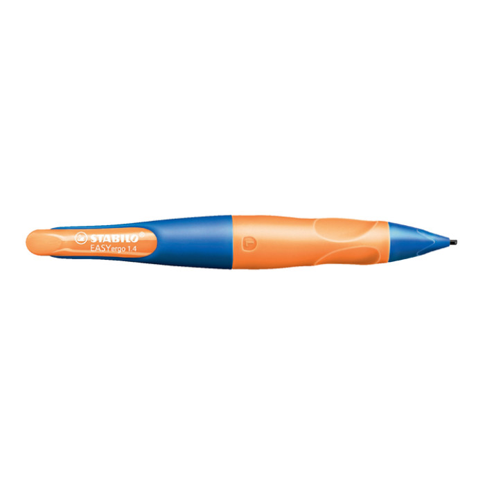 Vulpotlood STABILO Easyergo HB 1.4mm linkshandig ultramarine/neon oranje blister à 1 stuk