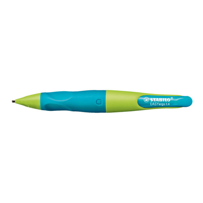 Vulpotlood STABILO Easyergo HB 1.4mm rechtshandig limoen/aquamarine blister à 1 stuk