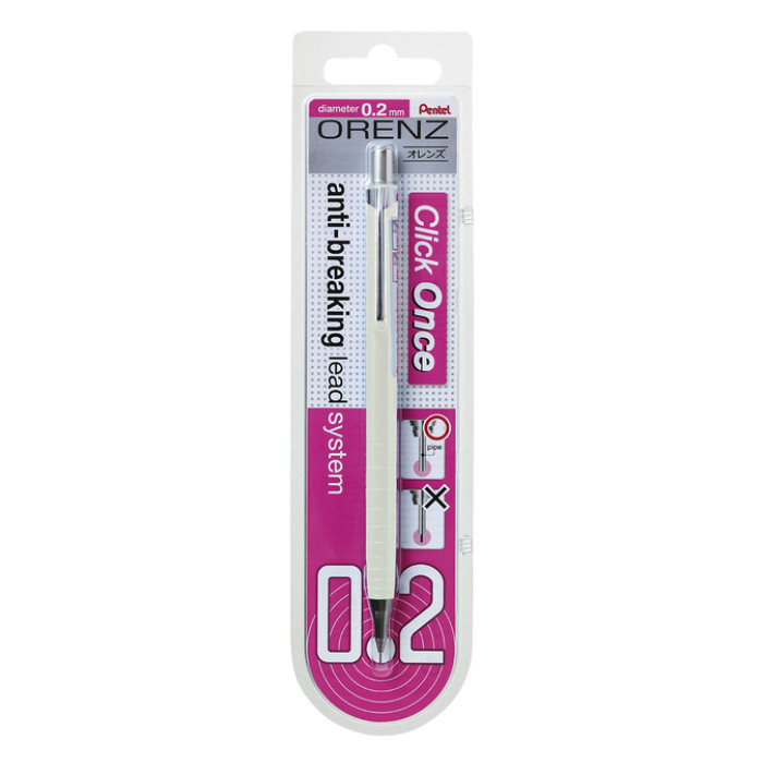 Vulpotlood Pentel Orenz B 0.2mm wit