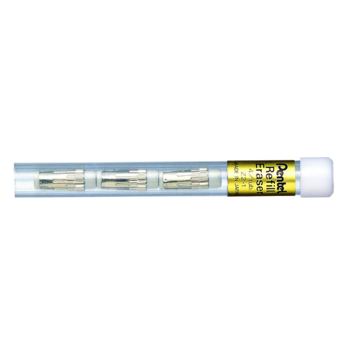 Reservegum Pentel Z2-1 voor vulpotlood koker à 4 stuks