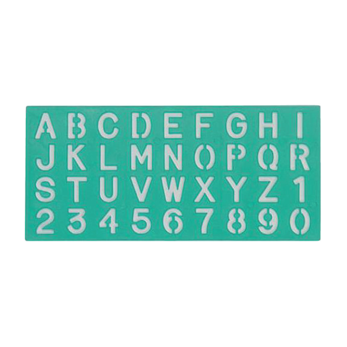 Lettersjabloon Linex hoofletters/letters/cijfers 30mm