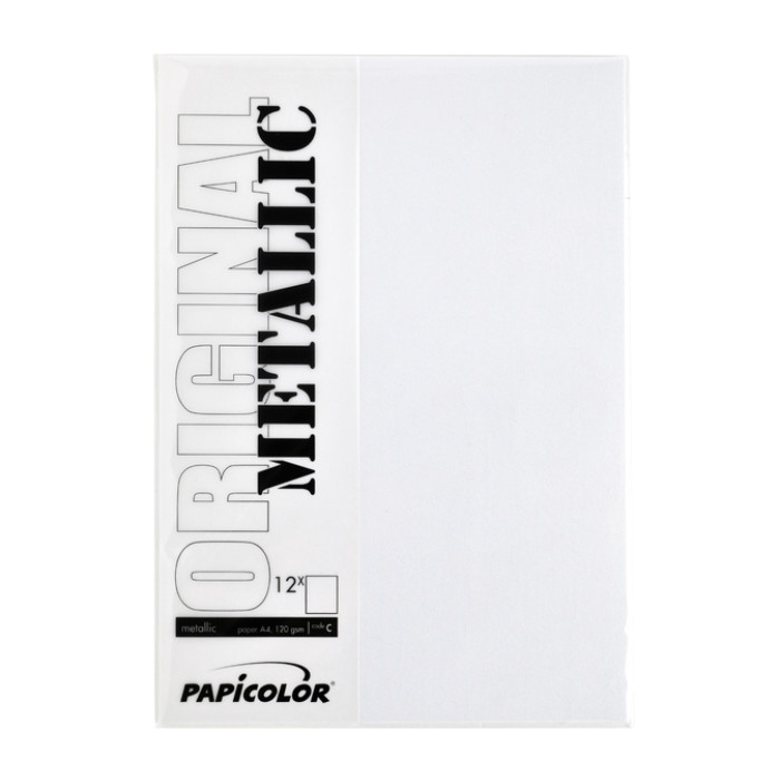 Kopieerpapier Papicolor A4 300gr 3 vel metallic parelwit