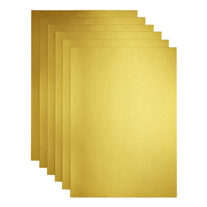 Kopieerpapier Papicolor A4 300gr 3 vel metallic goud
