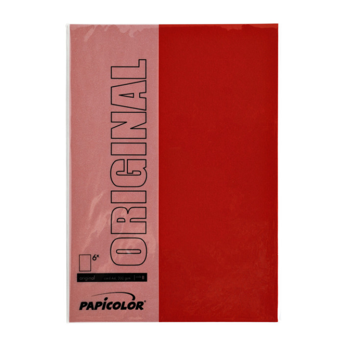 Kopieerpapier Papicolor A4 100gr 12 vel rood