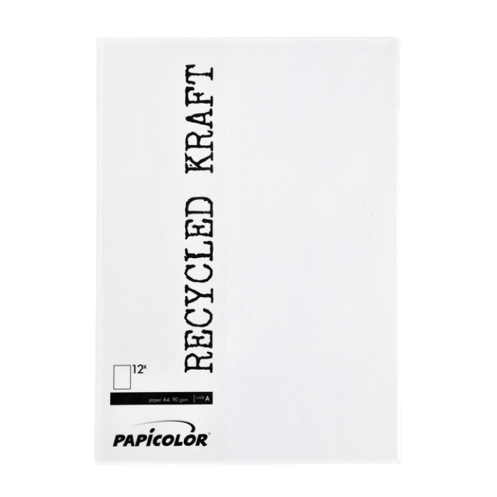 Kopieerpapier Papicolor A4 90gr 12 vel kraft wit