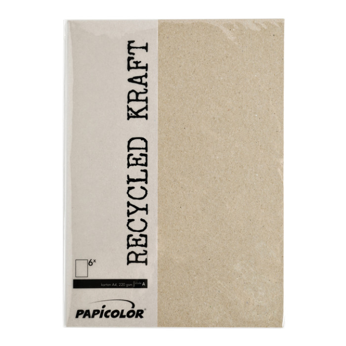 Kopieerpapier Papicolor A4 100gr 12 vel kraft grijs