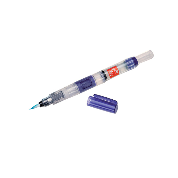 Penseel Caran d'Ache medium, breed , fibre tip set à 3st