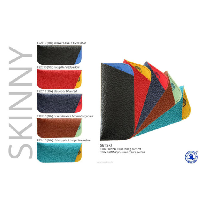 Etui I Need You Skinny voor leesbrillen assorti