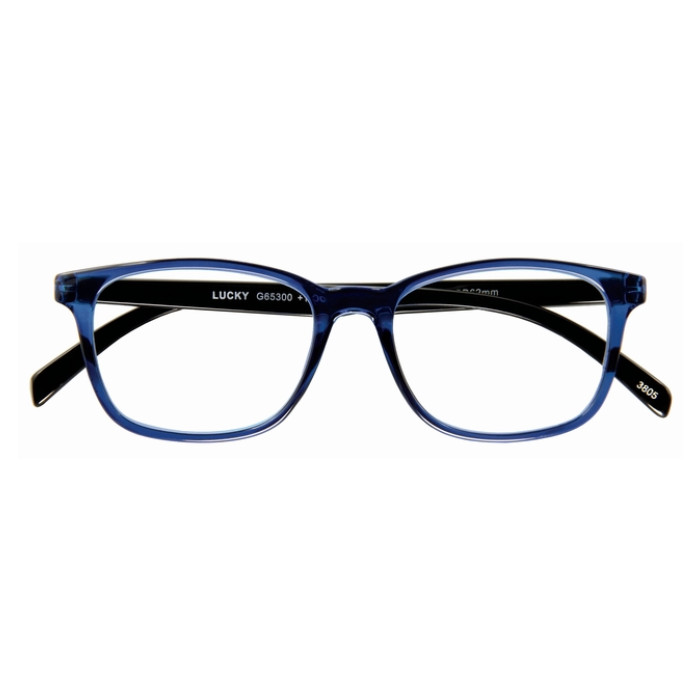 Leesbril I Need You +2.50 dpt Lucky blauw-zwart