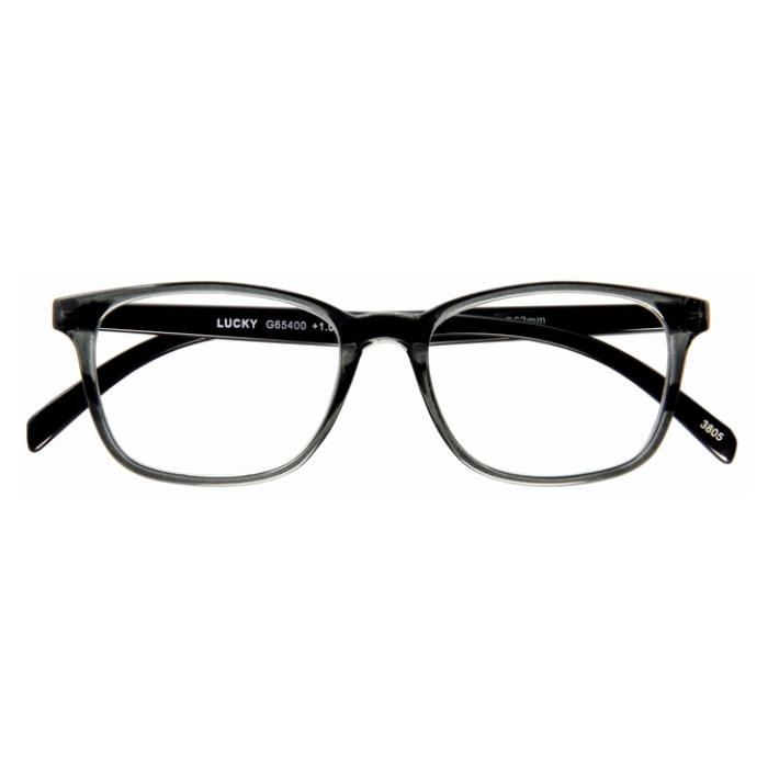 Leesbril I Need You +1.50 dpt Lucky grijs-zwart