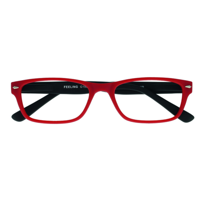 Leesbril I Need You +1.00 dpt Feeling rood-zwart